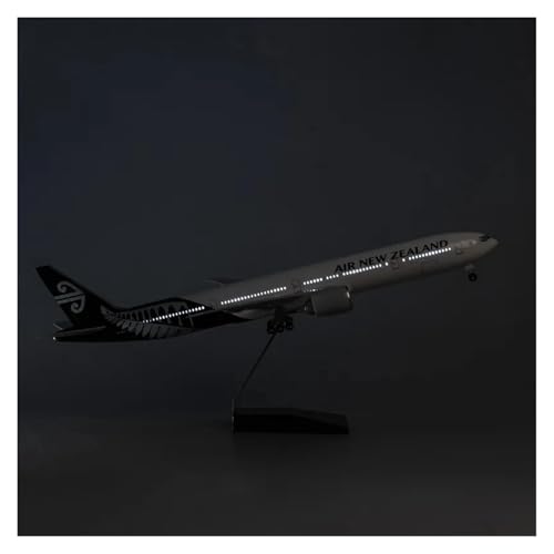 WJXNNON Für Air New Zealand Airlines Boeing 777 Diecast Modell Harz Flugzeug Mit Licht Flugzeug Sammlung Display Spielzeug Geschenk 47 cm(W Light) von WJXNNON