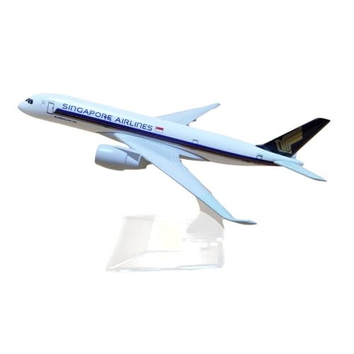 WJXNNON Für Air Singapore Airlines A350-900 Legierung Metall Flugzeug Modell Flugzeug Flugzeug Geschenke 16cm Maßstab 1:400 von WJXNNON