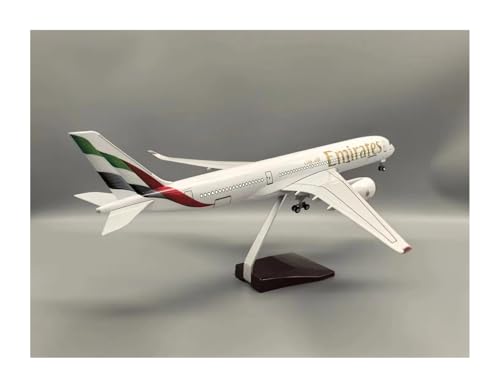 WJXNNON ﻿Für Airbus A350 Flugzeug Modellflugzeug Modellbausätze Modellflugzeug Für Erwachsene Mit Licht 47CM(with Light) von WJXNNON