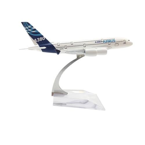 WJXNNON Für Airbus A380 Airlines Flugzeug Metall Flugzeug Modell Spielzeug Geschenk Sammlerstück Display 16CM(A380) von WJXNNON