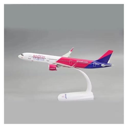 WJXNNON Für Airbus Serie Flugzeuge Diecast Simulation Legierung Verkehrsflugzeug Modell Familie Spielzeug Und Ornamente A380 A350 A330 A320 Handwerk Geschenke 20cm(A321 Wizz Air) von WJXNNON