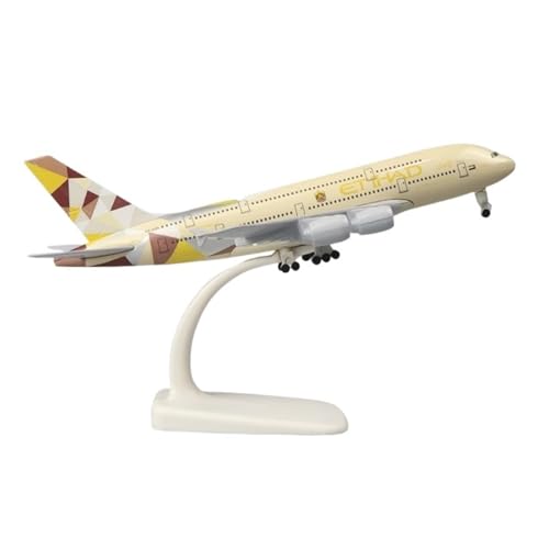 WJXNNON Für Airbus Serie Flugzeuge Diecast Simulation Legierung Verkehrsflugzeug Modell Familie Spielzeug Und Ornamente A380 A350 A330 A320 Handwerk Geschenke 20cm(A380 Etihad) von WJXNNON