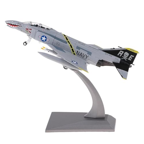 WJXNNON Für American F-4 Fighter Diecast Flugzeug Flugzeug Modell Spielzeug 1/100 von WJXNNON