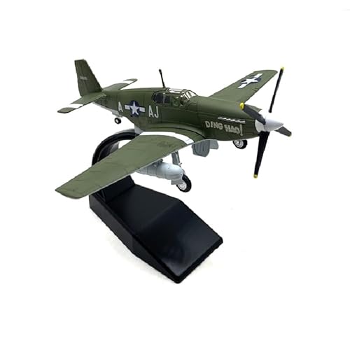 WJXNNON Für Amerikanische P51b Druckguss Legierung Flugzeug Modell Simulation Legierung Kampfflugzeug Modell Sammlung Geschenk Ornament 1:72 von WJXNNON