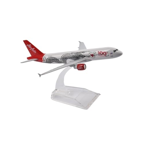 WJXNNON Für Asian Air Asia Flugzeugmodell Airbus 320 Flugzeugmodell Planel Flugzeug Druckgussmetall 1/400 Maßstab Flugzeuge 16cm von WJXNNON