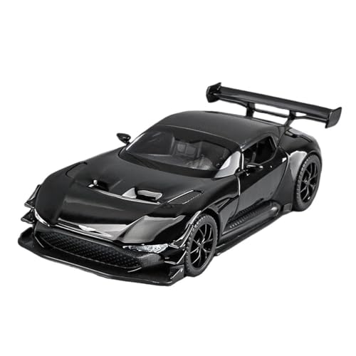 WJXNNON Für AstonMartin Supercar Legierung Diecast Modell Auto Innendekoration Sound & Licht Simulation Geschenk1:32(Black) von WJXNNON