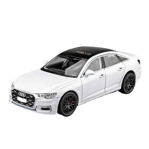 WJXNNON Für Audi A6 Legierung Auto Modell Diecast & Spielzeug Metall Fahrzeug Auto Modell Simulation Sammlung Sound Und Licht Spielzeug Geschenk 1:24(White) von WJXNNON