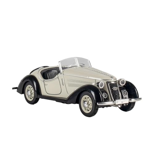 WJXNNON Für Audi Fahrzeugmodell Super Classic Pull Back Toy Car Collection Tür Offenes Automodell Geschenk Geschenkauto1:32(White) von WJXNNON