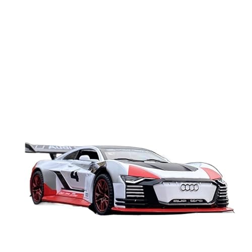 WJXNNON Für Audi R8 Legierung Sportwagen Modell Druckguss Auto Modell Sound Und Licht Sammlung Kinder Geschenke 1:32(White) von WJXNNON