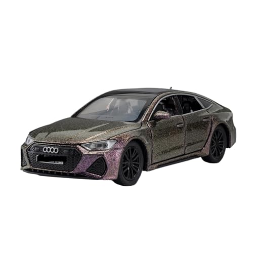 WJXNNON Für Audi RS7 Legierung Modell Auto Spielzeug Druckguss Metall Casting Sound Und Licht Auto Spielzeug Für Kinder 1:32(Purple Gold) von WJXNNON