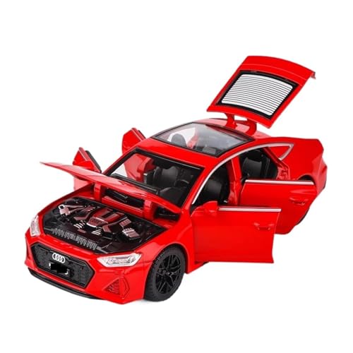 WJXNNON Für Audi RS7 Legierung Modell Auto Spielzeug Druckguss Metall Casting Sound Und Licht Auto Spielzeug Für Kinder 1:32(Red) von WJXNNON