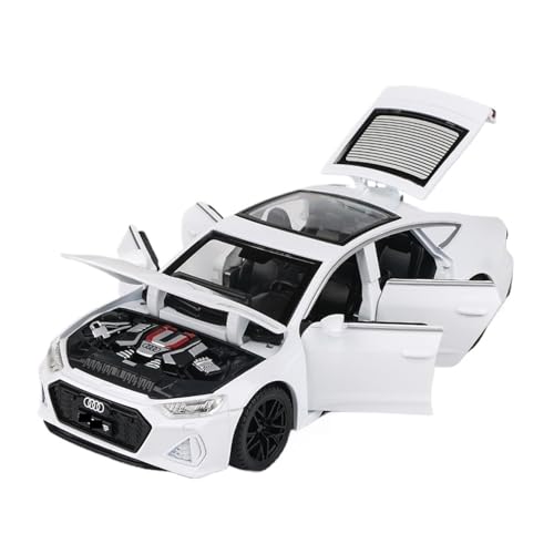 WJXNNON Für Audi RS7 Legierung Modell Auto Spielzeug Druckguss Metall Casting Sound Und Licht Auto Spielzeug Für Kinder 1:32(White) von WJXNNON