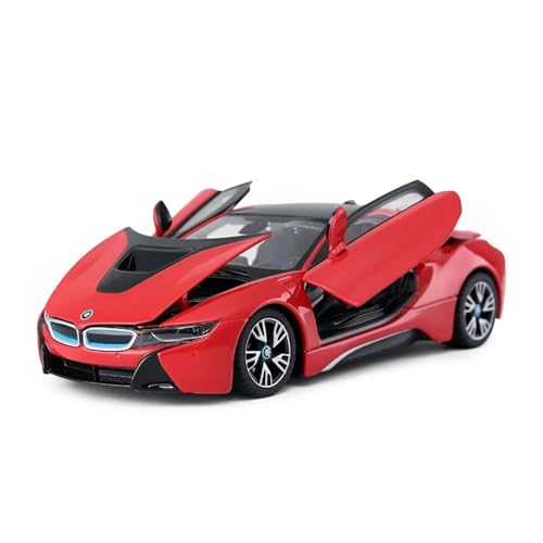 WJXNNON Für BMW I8 Schwarzes Auto Legierung Automodell Simulation Autodekoration Sammlung Geschenk Druckguss Modell Spielzeug 1:24(No box-03) von WJXNNON