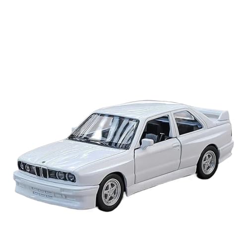 WJXNNON Für BMW M3 1987 Metallspielzeuglegierung Auto Druckguss & Spielzeugfahrzeuge Automodell Modellauto Für Kinder 1:36(White) von WJXNNON