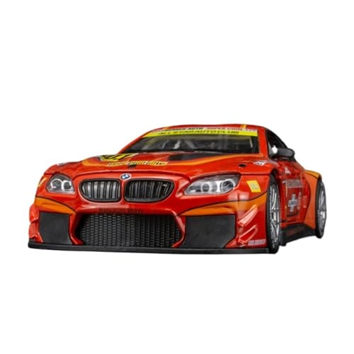 WJXNNON Für BMW M4 GT3 Legierung Sportwagen Druckguss Modell Simulation Sound Und Licht Sammlung Kinder Spielzeug Geschenk 1:24(M6 GT3 NO 1) von WJXNNON