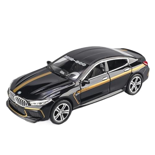 WJXNNON Für BMW M8 Supercar Legierung Automodell Sound Und Licht Pull Back Druckguss Kinderspielzeug Geburtstagsgeschenk 1:24(1 32 Black) von WJXNNON