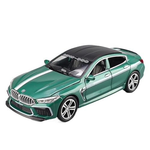WJXNNON Für BMW M8 Supercar Legierung Automodell Sound Und Licht Pull Back Druckguss Kinderspielzeug Geburtstagsgeschenk 1:24(1 32 Green) von WJXNNON