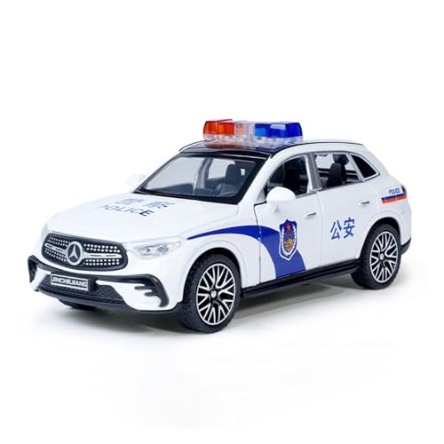 WJXNNON Für Benz GLC400 SUV Legierung Automodell Sound Und Licht Pull Back Kinderspielzeug Sammlerstücke Geburtstagsgeschenk 1:32(White 1) von WJXNNON