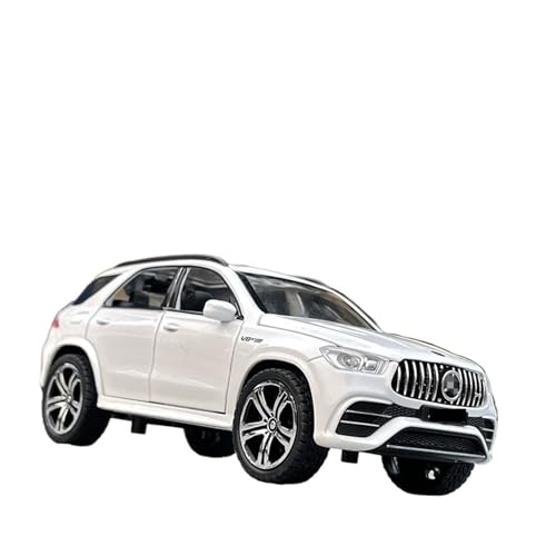 WJXNNON Für BenzsGLE 63S Legierung Auto Modell Metall Spielzeug Auto Modell Simulation Sound Licht Sammlung Geschenk 1:32(White) von WJXNNON