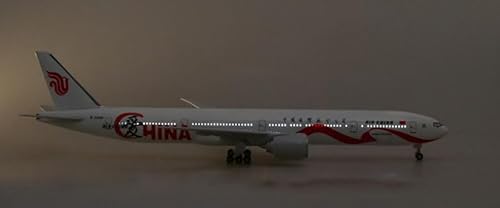 WJXNNON Für Boeing 777 B777 Dreamliner Flugzeug Air China Airlines Modell Licht Diecast Flugzeug Airliner Erwachsene Geschenk Display 47CM (Size : with Light) von WJXNNON