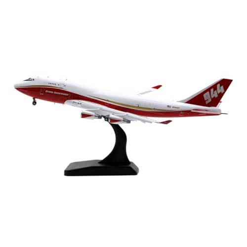 WJXNNON Für Boeing B747-400 Druckguss-Flugzeugmodell N744ST Klappen Nach Unten, Legierung, Sammlerflugzeug, Geschenk, 1:400 von WJXNNON