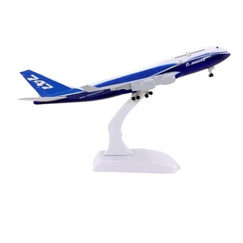 WJXNNON Für Boeing B747 Airlines Flugzeugmodelle Flugzeuge Mit Fahrgeschenkensammlung 20 cm(Boeing B747) von WJXNNON