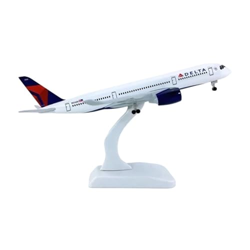 WJXNNON Für Boeing B747 Airlines Flugzeugmodelle Flugzeuge Mit Fahrgeschenkensammlung 20 cm(Delta A350) von WJXNNON