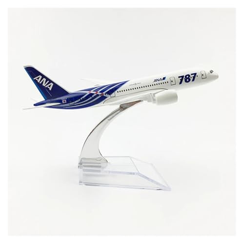 WJXNNON Für Boeing B747 B787 Airbus A380 Modell Flugzeug Geschenk Flugzeug Modell Metall Druckguss Modelle Spielzeug Sammlung 16 cm(ANA B787) von WJXNNON