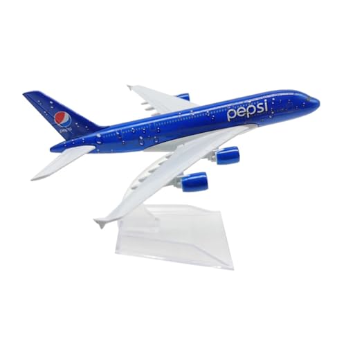 WJXNNON Für Boeing B747 B787 Airbus A380 Modell Flugzeug Geschenk Flugzeug Modell Metall Druckguss Modelle Spielzeug Sammlung 16 cm(Blue A380) von WJXNNON