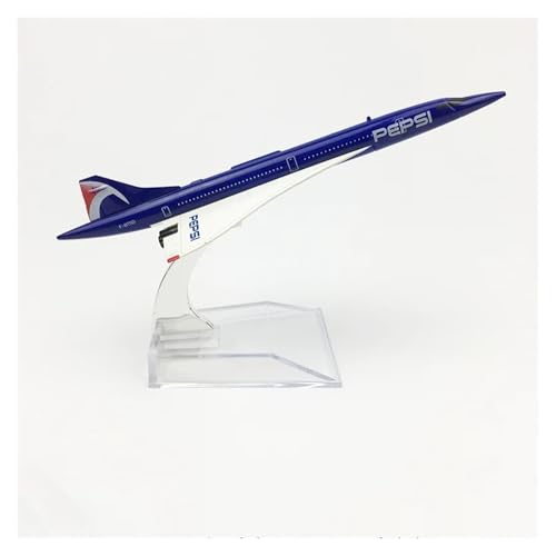 WJXNNON Für Boeing B747 B787 Airbus A380 Modell Flugzeug Geschenk Flugzeug Modell Metall Druckguss Modelle Spielzeug Sammlung 16 cm(Blue Concorde) von WJXNNON