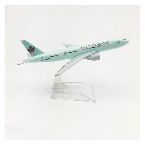 WJXNNON Für Boeing B747 B787 Airbus A380 Modell Flugzeug Geschenk Flugzeug Modell Metall Druckguss Modelle Spielzeug Sammlung 16 cm(Canada B777) von WJXNNON