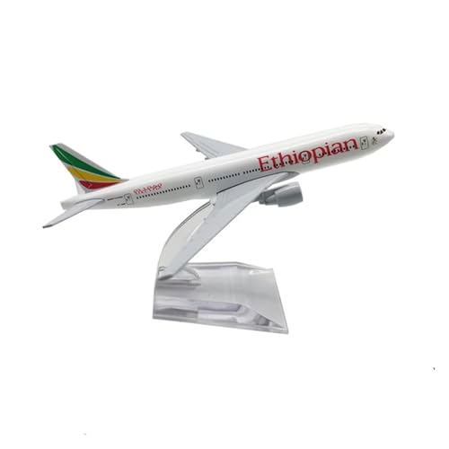 WJXNNON Für Boeing B747 B787 Airbus A380 Modell Flugzeug Geschenk Flugzeug Modell Metall Druckguss Modelle Spielzeug Sammlung 16 cm(Ethiopian B777) von WJXNNON