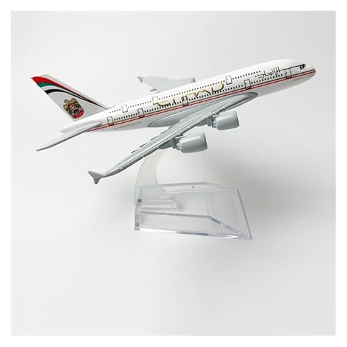 WJXNNON Für Boeing B747 B787 Airbus A380 Modell Flugzeug Geschenk Flugzeug Modell Metall Druckguss Modelle Spielzeug Sammlung 16 cm(Etihad A380) von WJXNNON