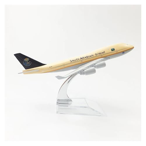 WJXNNON Für Boeing B747 B787 Airbus A380 Modell Flugzeug Geschenk Flugzeug Modell Metall Druckguss Modelle Spielzeug Sammlung 16 cm(Saudi Arabian B747) von WJXNNON