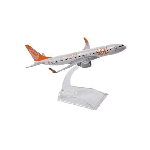 WJXNNON Für Brazil Air GOL Airlines Boeing 737-800 Airways Flugzeugmodell Flugzeug Druckgussmetall 1/400 Maßstab Flugzeuge 16cm von WJXNNON