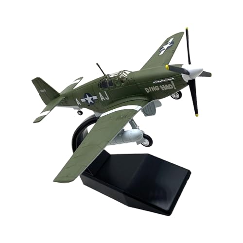 WJXNNON Für Britische Flugzeug -Diecast Metallflugzeug Flugzeugmodell Modell Spitfire Fighter Legierung(P51b) von WJXNNON