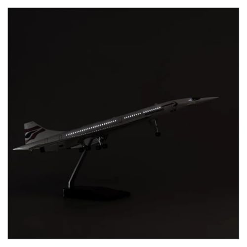 WJXNNON Für British Airways Concorde Resin Flugzeug Airbus Mit Licht Spielzeug Flugzeug Sammlung Display Dekoration Fans 50CM Maßstab 1:125(with Light) von WJXNNON