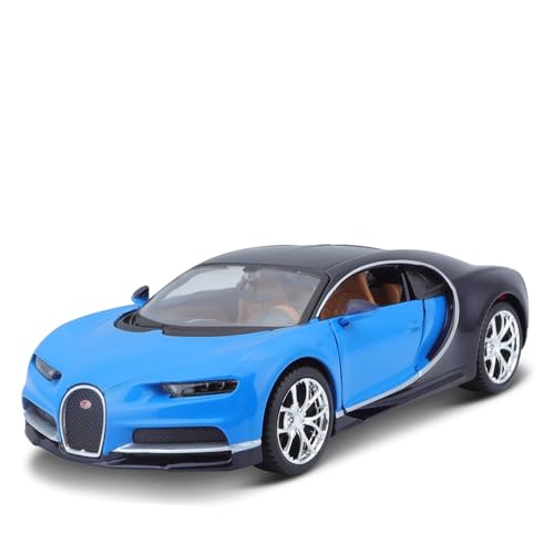 WJXNNON Für Bugatti Chiron Alloy Racing Die Cast Car Statische Erwachsenensammlung Modell Geschenk 1:24(Blue) von WJXNNON