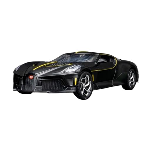 WJXNNON Für Bugatti Legierung Supercar Diecast Modell Ornament Trendy Dekorationen Geburtstag Geschenk Für Kind 1:24(Black Box) von WJXNNON