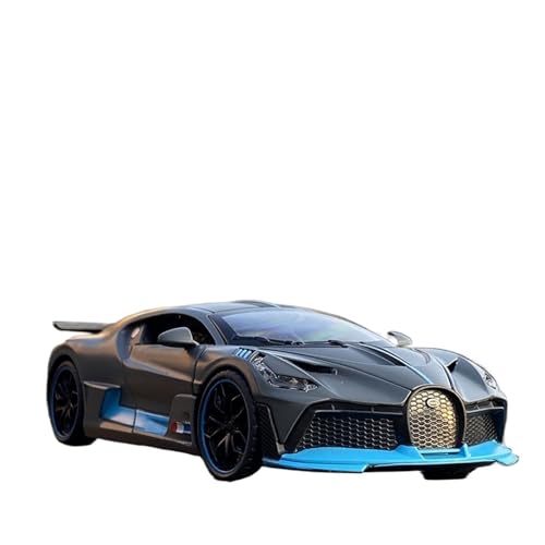 WJXNNON Für Bugatti Veyron Legierung Sportwagen Modell Spielzeug Fahrzeuge Auto Modell Simulation Sound Licht Sammlung Kinder Geschenk 1:32(Gray) von WJXNNON