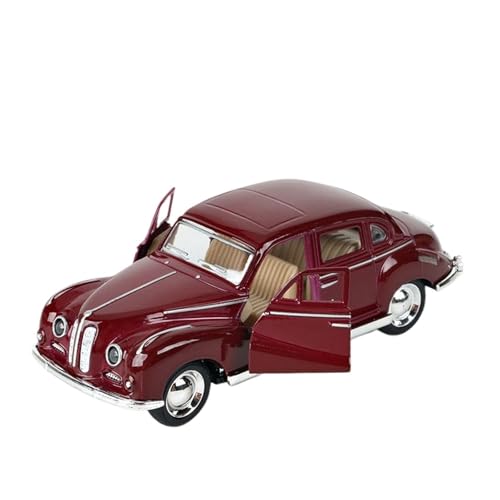 WJXNNON ﻿Für Cabriolet Oldtimermodell Klassisches Pullback-Legierungsauto Sammlung Dekorieren Geschenke Kind 1:32(Burgundy) von WJXNNON