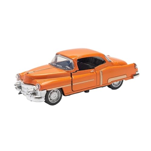 WJXNNON Für Cadillac S Oldtimer-Modell, klassisches Rückziehauto, Miniatur-Fahrzeugnachbildung, für Sammeln, Geschenk für Kinder, 1:32(KD-Orange) von WJXNNON