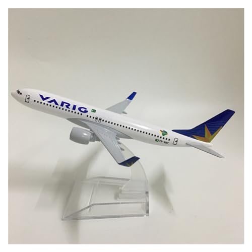 WJXNNON Für Chile TAM Flugzeugmodell Flugzeugmodell Boeing 777 Für Brasilien Flugzeugmodell Diecast Metallflugzeuge 1:400 16cm(Brazil VARIG B737) von WJXNNON