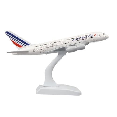 WJXNNON Für ETHAD Airlines A380 Flugzeuge Modell Legierung Material Luftfahrt Simulation Modell Flugzeug Teile Für Wohnkultur 20CM 1:400(A380 AIR France) von WJXNNON