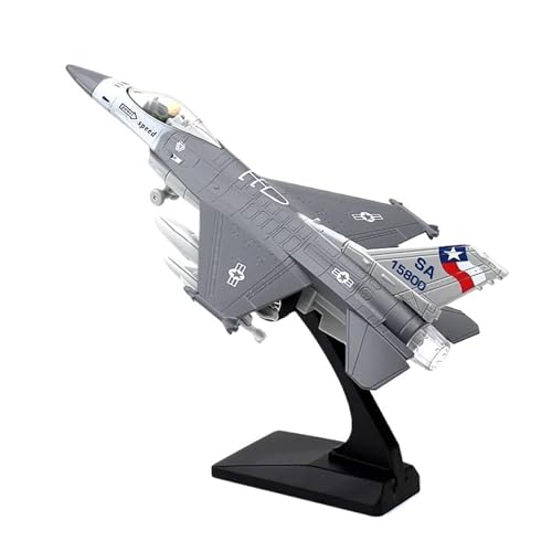 WJXNNON Für F16 Spielzeug Legierung Kampfflugzeug Modell Akustooptische Rückkehr Kraft Luftfahrt Militärflugzeug Modell Ornament Geschenk(F16 Gray no Box) von WJXNNON