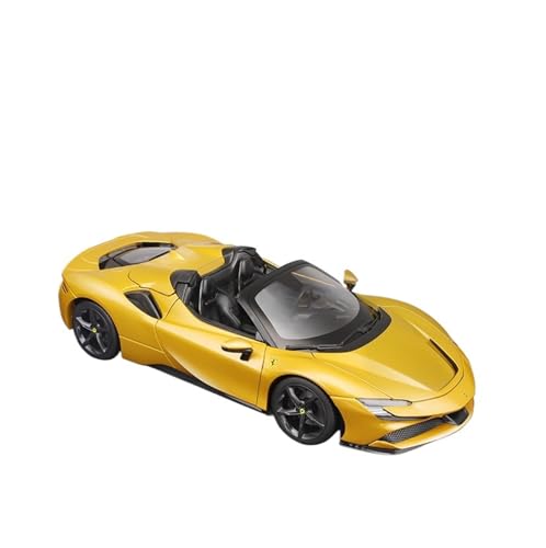 WJXNNON Für Ferrari SF90 Automodell Legierung Fahrzeugsammlung Ornamente Spielzeug Geschenke 1:18(SF90 Spider Gold) von WJXNNON