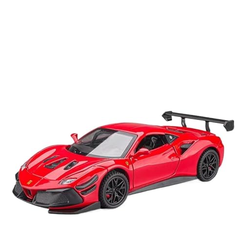 WJXNNON Für Ferraris 488 Supercar Legierung Auto Druck Druck Spielzeug Fahrzeuge Auto Modell Sound Und Licht Ziehen Auto Spielzeug Geschenke 1:32(Blue) von WJXNNON