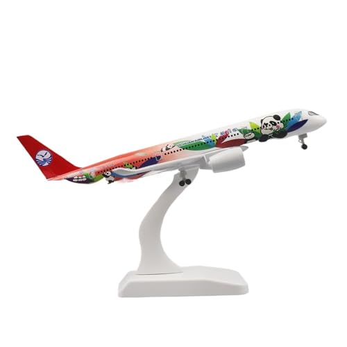 WJXNNON ﻿Für Flugzeug A350 Modell Replika Legierung Material Mit Fahrwerk Räder Ornament Geschenk 20cm 1:400(Sichuan Nengcats) von WJXNNON