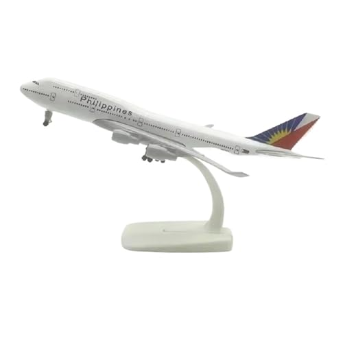 WJXNNON Für Flugzeuge B747 Flugzeug Modell Flugzeug Sammlung Büro Desktop Dekoration 1/400 Maßstab 20CM(747Philippine) von WJXNNON