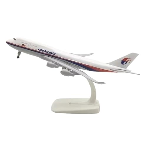 WJXNNON Für Flugzeugmodell Der B747-Serie Aus Druckguss, Miniatur-Luftfahrtgeschenk, Spielzeugflugzeuge, Dekoration, 1:400, 20 cm(747Malaysia) von WJXNNON